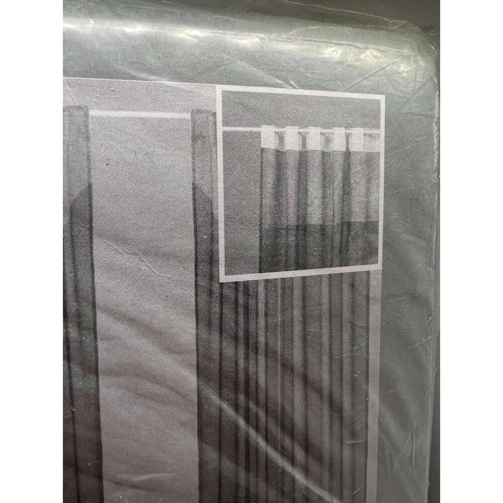 IKEA Brown black green 2 Curtain Panel 57x98